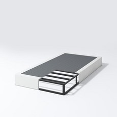 NHODIR 22.9cm(9인치) 박스 스프링 퀸 사이즈 침대 베이스 튼튼한 메탈 퀸 매트리스 파운데이션 덮개 패브릭 커버 소음 방지 쉬운 조립 블랙