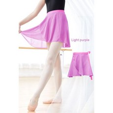 댄스치마 스커트 여성용 랩 투투 시폰 타이업 미니 짧은 19 가지 색상, 없음