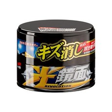 소프트99(SOFT99) 왁스 WAX 광거울면 왁스 다크 블랙 차량용 자동차 도장면의 흠집 제거 보호 및 광택용 크로스 00420