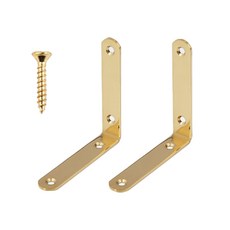 置物架支架 簡約金色牆面置物架固定支撐托架支架, 黃金之中（二）