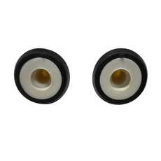 BMW MINI E世代及F世代專用後尾板車牌架塑膠卡扣 E60 E70 E90 F10 F11 F30, 白底黑邊, 2個
