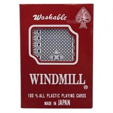 윈드밀 포커카드 고급 플라스틱 트럼프 카드세트, 1개