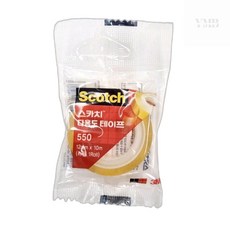 포장테이프 3M 스카치 다용도테이프 리필 12mm x 10M, 1