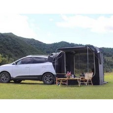 차박 텐트 SUV 도킹텐트 카쉘터 트렁크 차량용 원터치 고급, 블랙 패키지, 1개, 블랙 패키지