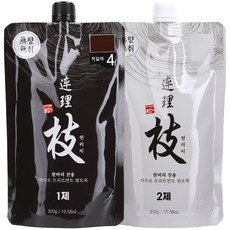 일진 연리지 하수오트리트먼트헤어칼라 1 2제 각300ml, 4.적갈색, 1개