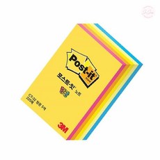 온리진 포스트잇 형광 5색 뜯어쓰는메모지