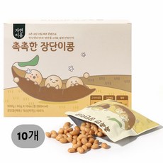 자연이음 촉촉한 장단이콩 국내산 찐콩, 10개, 50g