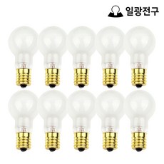 일광 미니크립톤 전구 불투명 60W E17 - 10개입 세트