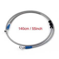 140公分/55吋 M10 煞車油管，搭配不鏽鋼接頭，提供極限超快感的煞車體驗，適用於多種車型, 1個
