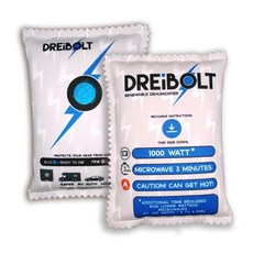 Dreibolt 재생 가능한 제습기 - 2팩 총 안전 등을 위한 수분 흡수제 실리카 젤 건조제