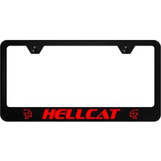 오토모티브 골드 Inc. 혼다(빨간색)용 블랙 폴리카보네이트 노치 번호판 프레임에 공식 라이선스 UV 인쇄 로고 부착, 1개