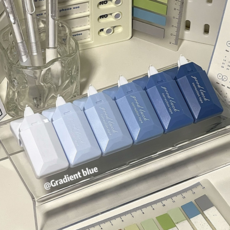 크레샤 수정테이프6개세트 필통파우치포함, 6개, 블루