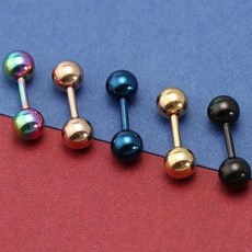 민감한 귀 티타늄 기본 피어싱 3mm 심플 귀걸이 컬러+커머스연구소Shop
