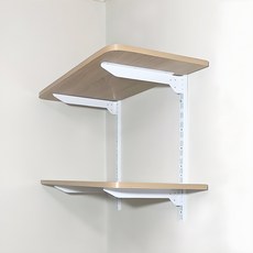 Hardwell 鐵製系統壁掛架, 單一顏色, 2層