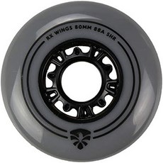 플라잉 이글 RX 윙 II 인라인 스케이트 휠 4팩, Gray, 76mm