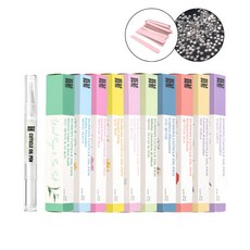 루벤스 휴대용 큐티클 오일펜 베이비파우더+핑크화일, 1개, 2ml