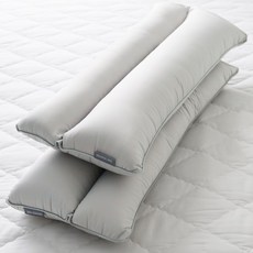 네모라인 국내생산 잠솔솔 달잠베개(Ver.마이크로화이바) 경추베개 사은품 전용커버, 퓨어 그레이, 2개