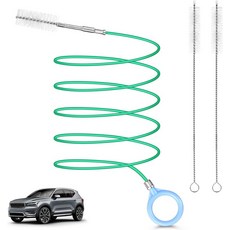 자동차 선루프 배수구 청소 도구 8인치 자동차용 긴 파이프 튜브 클리닝 브러시 2개 79인치 스키니 차량 와이퍼, 1000cm