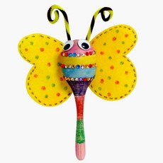 벨모라 마라카스 나비 작은북 아기마라카스장난감 유아음악교구 마라카스만들기