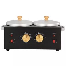 왁스워머기 전문가용 업소용 살롱 온열 왁스기, 1개, 블랙 2구