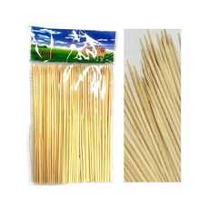 꼬치 산적 만들기 조리 대나무 양면 꽂이 80개 중형