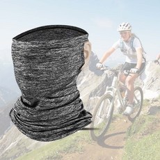 스토어-이유 골프마스크 쿨 운동 넥워머 귀걸이 목토시 마스크 스카프, 화이트