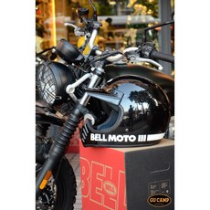 美國 BELL MOTO3 復古山車帽 經典黑, XXL