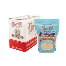 Bob's Red Mill 밥스 레드 밀 밥스레드밀 퀵 쿠킹 스틸 컷 오트밀 624g 232469