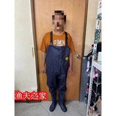 漁夫之家半身下水褲/青蛙裝/渉水褲，連身防水褲魚鞋，耐磨防滑，多用途戶外工作適用