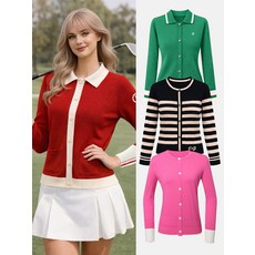 [국내매장 정품] 데니스골프 [DENNIS] 26SS신상 여성 울 블렌디드 가디건 6종 택1 650857