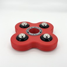 볼링공 로테이션 스피너 받침대, 1개, 블랙 베어링+레드