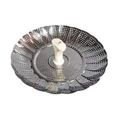 플라워 스텐찜기 28cm 삼발이 손잡이형 접이식, 1개