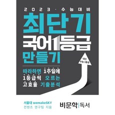 최단기 국어 1등급 만들기 비문학(독서) : 2023년도 수능대비 따라하면 1주일에 1등급씩 올릴 수 있는 고효율 기출분석, 수능의기술, 상세내용 참조