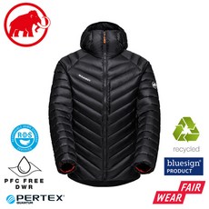 Mammut 長毛象 男 Broad Peak IN 防潑水羽絨連帽外套《黑》