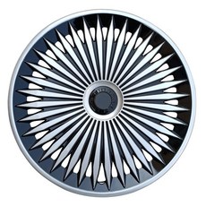 차량용휠커버 13인치 전은 올실버 전실버 튜닝 휠캡 4개세트, 팬텀실버블랙/1개