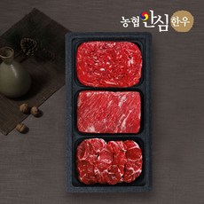 [농협안심한우] 1등급 정성가득정육세트 (국거리+불고기+사태)팩당400g총1.2kg, 1개