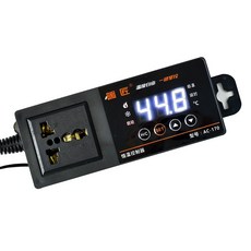 爬蟲類專用恆溫控制器 精準控溫 數位顯示 智能恆溫, 黑色, 1個