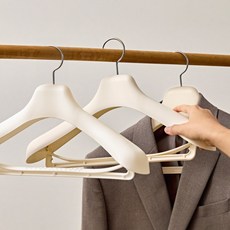 씨인크 남성 고급 정장 양복 패딩 옷걸이, 5개, 크림