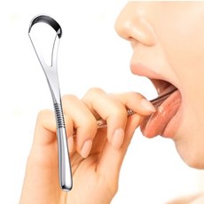 기능 위생 디자인의 조화 l 구토반사ZERO 이반쿨 반영구 의료316L스텐 혀클리너 (휴대케이스 포함), 21g, 1개