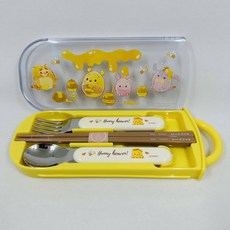 Skater 維尼熊 小熊維尼 餐具組 筷子 湯匙 叉子, 1個