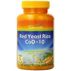 THOMPSON 紅曲米 CoQ-10 素食膠囊, 60顆, 1罐