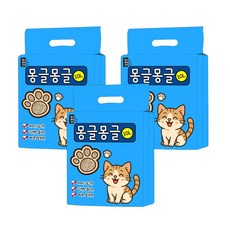 마마쇼 고양이모래 몽글몽글 두부모래 모음, 3개, 10L, 오리지널