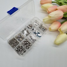 분리형 플라스틱 보관함 10구 비즈 알약 악세사리 주얼리 정리함, 투명, 1개