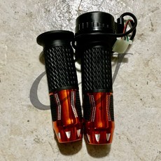 CJ Ebike 電動車油門手把 三檔巡航改裝轉把, 單油門/橘色