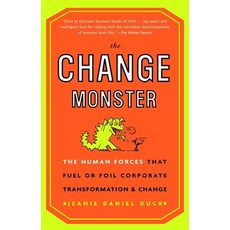(영문도서) The Change Monster: The Human Forces That Fuel or Foil Corporate Transformation and Change Paperback, Crown Currency, English, 9780609808818