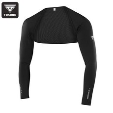 토스오드 자외선차단 손등 토시 골프 자전거 일체형 토시, 1개, 블랙