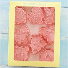 일본 만화 포켓몬 그림 애니메이션 쿠키 금형 패턴 비스킷, 1개