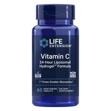 LIFE EXTENSION 維他命C素食膠囊, 1罐, 60顆