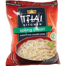 타이 키친 프리 봄 양파 인스턴트 쌀국수 수프 1. Thai Kitchen Gluten Free Spring Onion Instant Rice Noodle Soup 1., 1.6온스(1팩), 1개