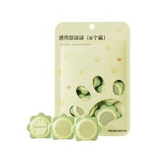 太陽花除臭球 6個裝 除味除異味 適用鞋櫃衣櫥, 1個, 綠茶清新1袋6個贈粘片,無規格